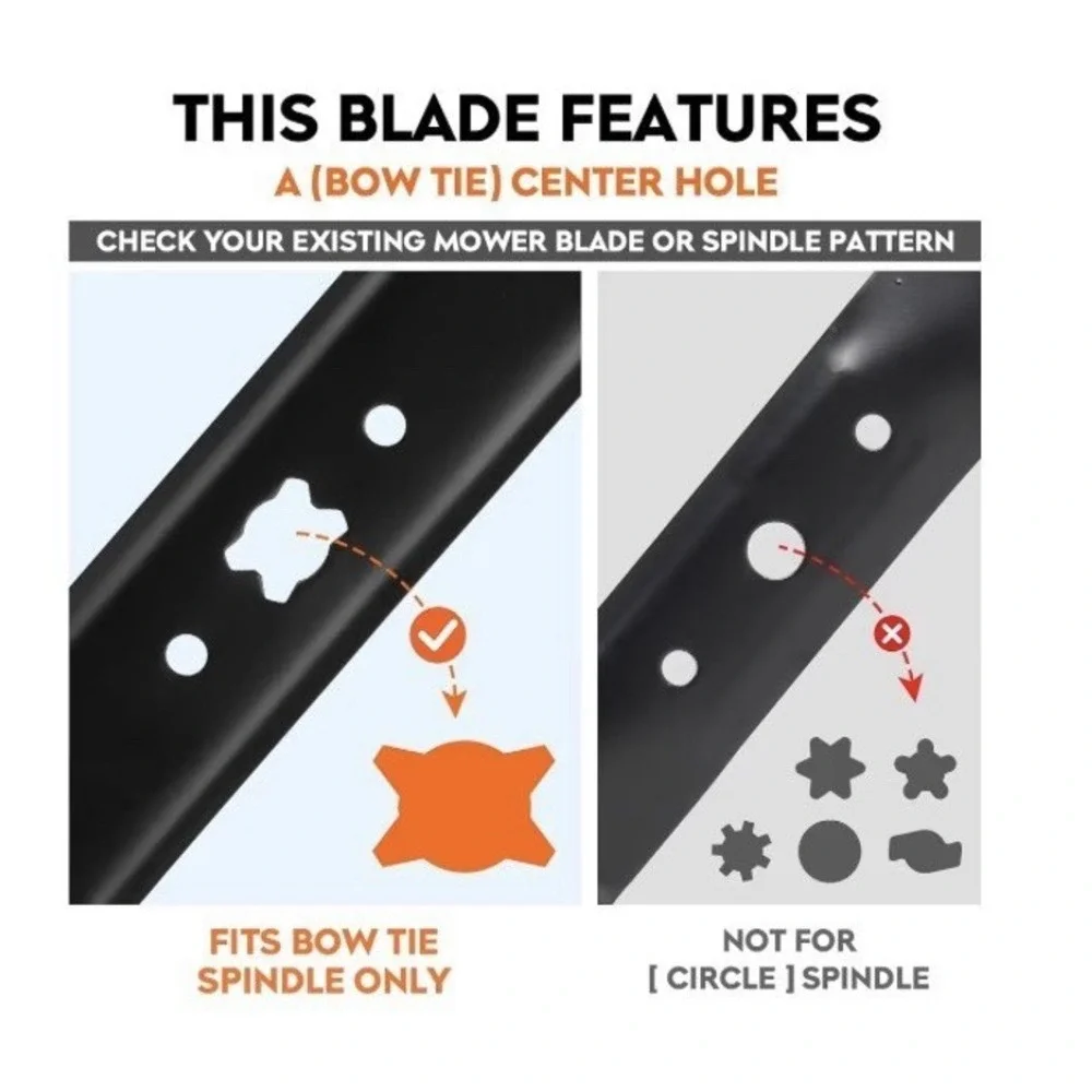 2PK 942-0741A Mulching Blades for Troy Bilt 21 inch Deck Mower